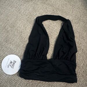 Black Halter Top